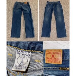 y2k grunge streetwear western rodeo cowgirl Lucky brand dungarees straight 2/26